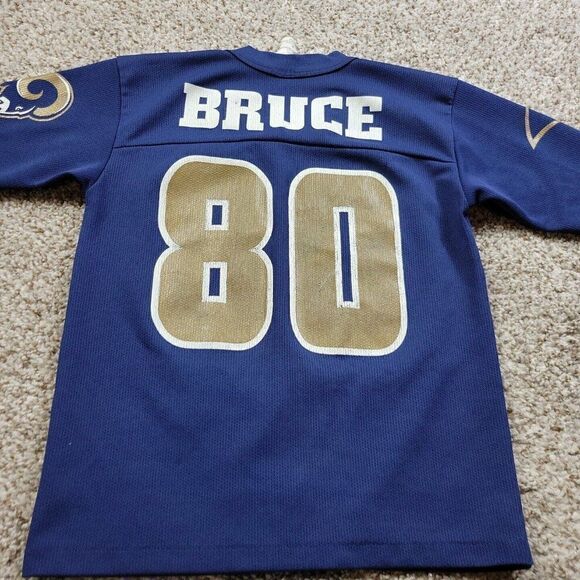Vintage St. Louis Rams Isaac Bruce #80 Retro Jersey Boys 8 GTS Made In The USA - Picture 8 of 9